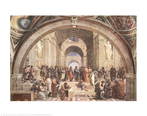 Framed School Of Athens Print