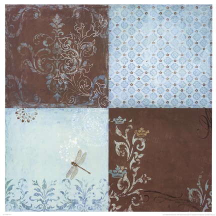 Framed Dragonfly Crowns Print