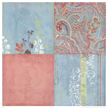 Framed Paisley Gardens Print