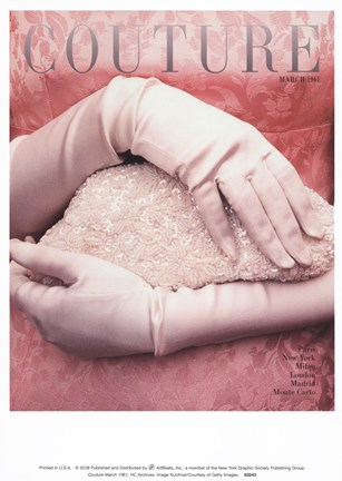 Framed Couture March 1961 Print