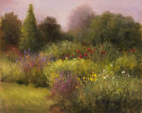 Framed In The Garden, Manchester Print