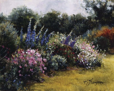 Framed Gardens At Equinox Nursery Print