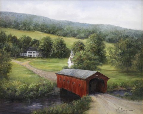 Framed Vermont Covered Bridge Print