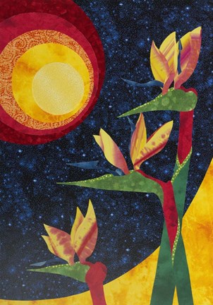 Framed Birds Of Paradise Print