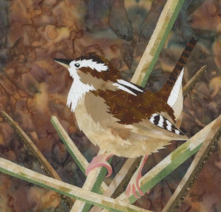 Framed Marsh Wren Print