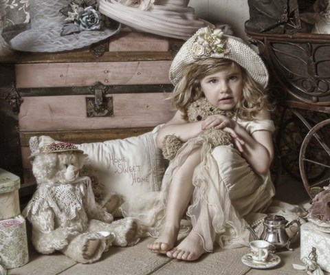 Framed Grandma's Attic Print