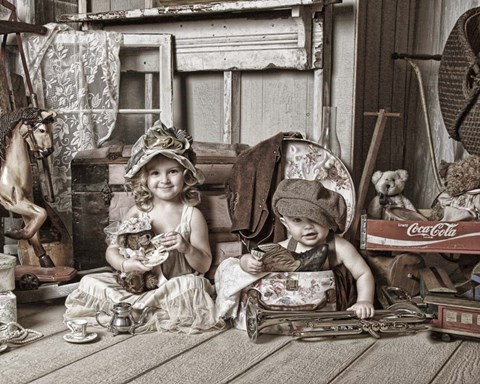 Framed Grandma's Attic 2 Print