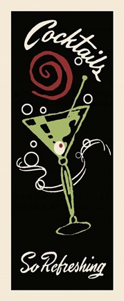 Framed Cocktails So Refreshing Print
