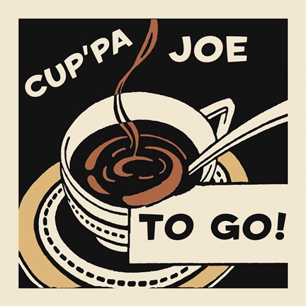 Framed Cup&#39;Pa Joe To Go Print