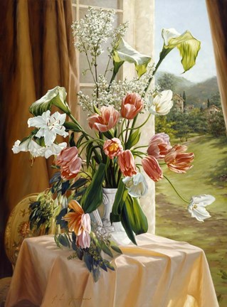 Framed By The Window Print