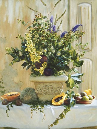 Framed Green Floral Print