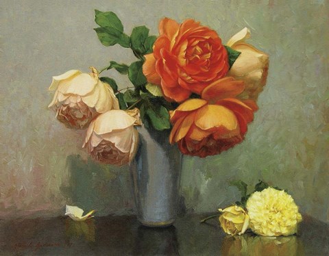 Framed Floral Bouquet Print