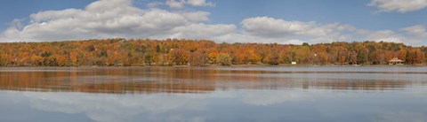 Framed Black River Panorama, Wakefield, MI 11 Print