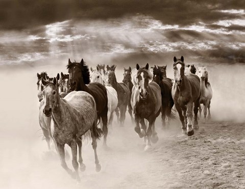 Framed Dust &amp; Thunder, Rothbury, Michigan 07 Print