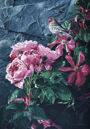 Framed Walled Garden Print