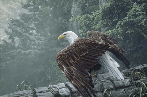 Framed Fallen Totem Print