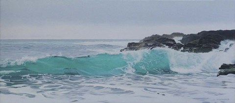 Framed Breaking Wave Print