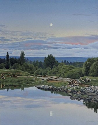 Framed Lunar Reflection Print