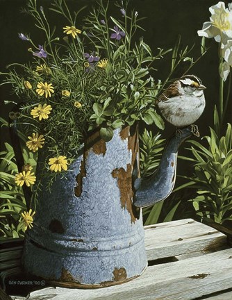 Framed Coffee Pot Print