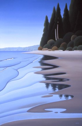 Framed Low Tide Print