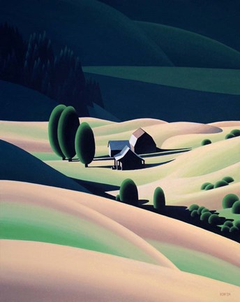 Framed Cattle Country Print