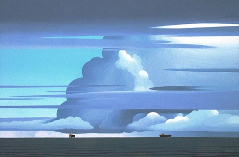 Framed Shipping Lane Print