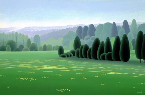 Framed Spring Fields Print