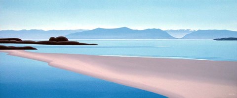 Framed Witty's Lagoon - Middle Print