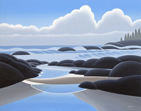 Framed Coastal Shallows Print