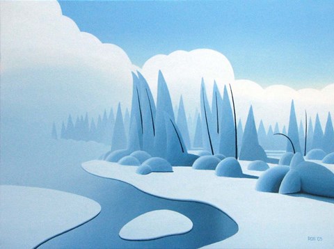 Framed Winter Mist Print