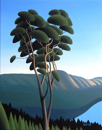 Framed Hillside Arbutus Print