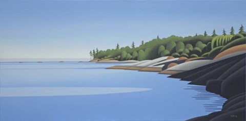 Framed Arbutus Point Evening Print