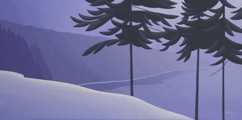 Framed Seabank Winter Print