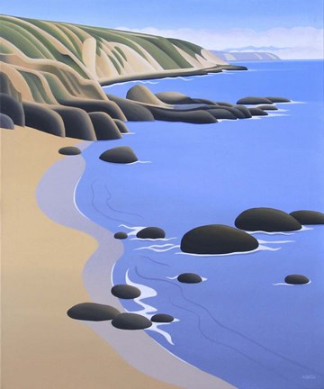 Framed Ochre Bluffs Print