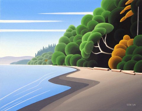 Framed Coastal Autumn Print