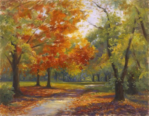Framed Autumn Path Print