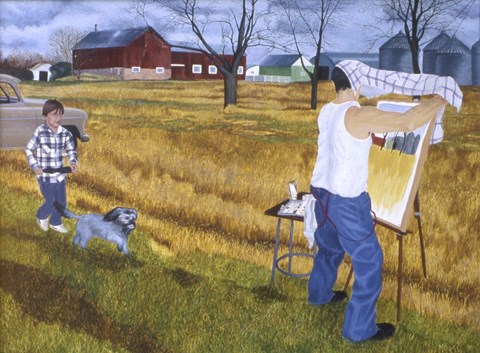 Framed Looks Like Rain Print