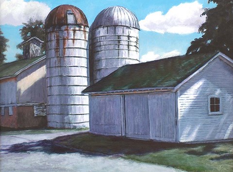 Framed Silos Print