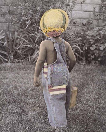 Framed Star Spangled Girl Print