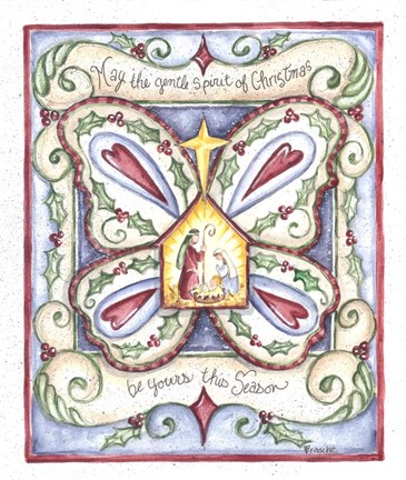 Framed May the Gentle Spirit of Christmas Print