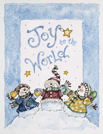 Framed Joy To The World Print