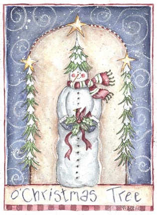 Framed O Christmas Tree Print