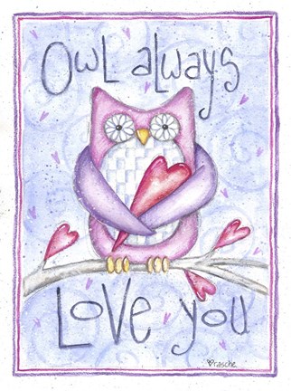 Framed Owl Always Print
