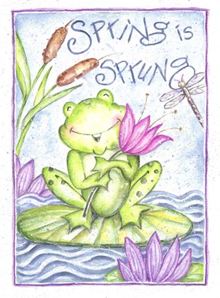 Framed Spring is Sprung Print