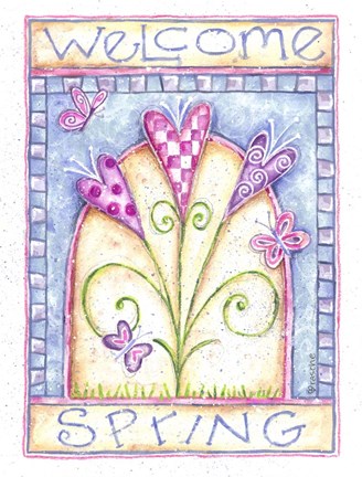 Framed Welcome Spring Print