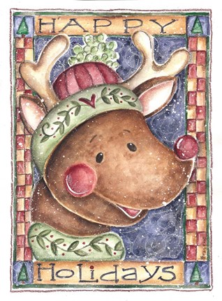 Framed Happy Holidays Print