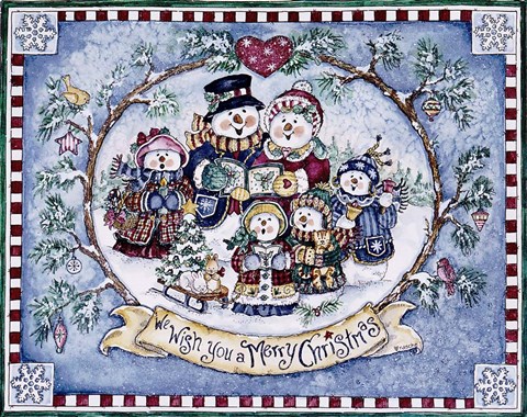 Framed We Wish You A Merry Christmas Print