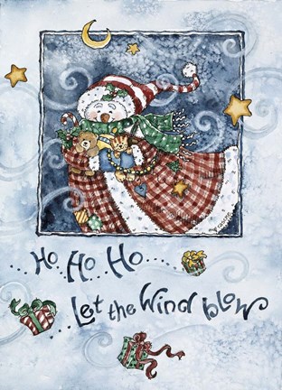 Framed Let The Wind Blow Print