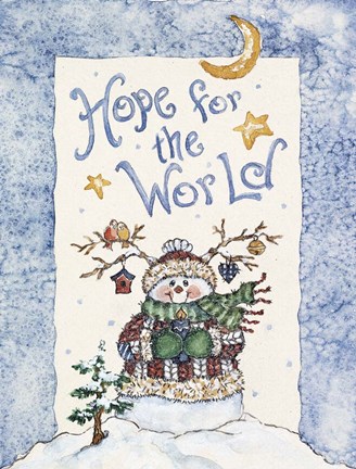 Framed Hope For The World Print