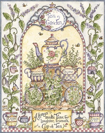 Framed Tea Garden Print